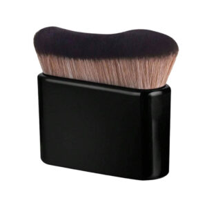Professional S-shaped flat contour brush with dense synthetic bristles