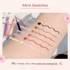 Close up of 1.5mm ultra-fine brown gel eyeliner pen tip