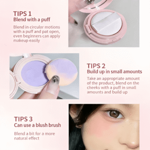 SVPEV SHOCK Cushion Cream Blush shade Light Pink mineral formula