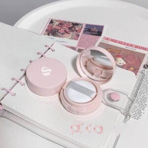 SVPEV SHOCK Cushion Cream Blush shade Peach Pink close-up