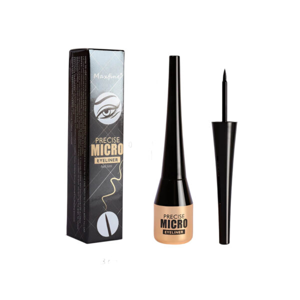 Maxine waterproof liquid eyeliner in Black, Light Coffee, and Dark Coffee shades