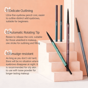 Detailed view of the 1.5mm retractable ultra-fine brow liner tip