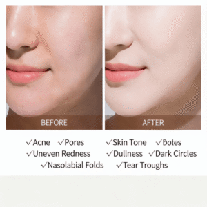 Rich tan liquid foundation swatch for warm skin tones