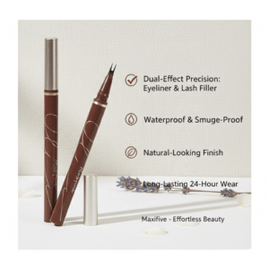 Comparison of eyes with and without the natural lower lash pen