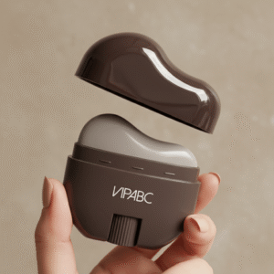 Professional makeup look on a model using a matte cream contour stick for sculpting